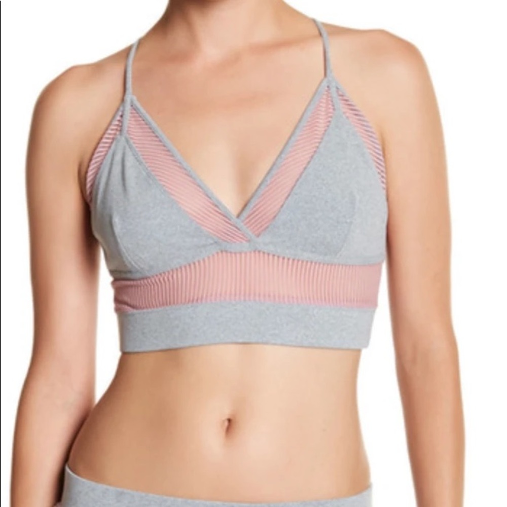 FP Movement Celeste Sports Bra Gray/Pink Mesh